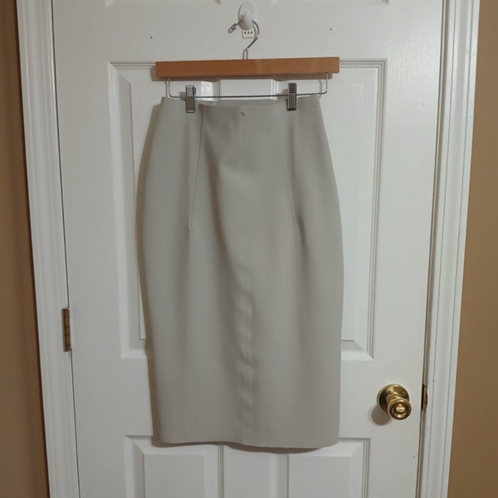 Epoque Evolution Women Creamy Taupe Pencil Skirt Size 8
